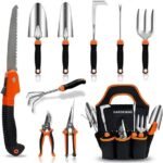 10-Piece Heavy Duty Stainless Steel Garden Tool Set