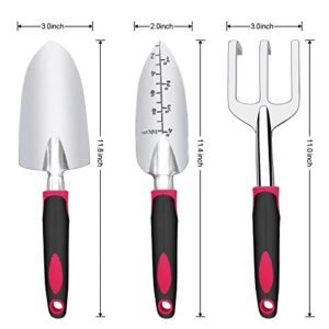 3-Piece Heavy Duty Garden Tool Set with Comfort Grip