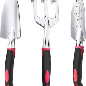 3-Piece Heavy Duty Garden Tool Set with Comfort Grip