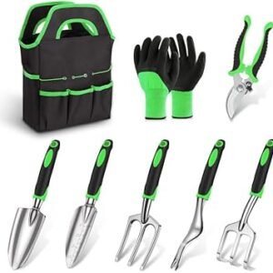 8-Piece Lightweight Aluminium Garden Tool Set with Tote