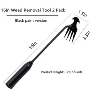 Effortless Garden Weeding Tool - 4-Tine Manganese Steel