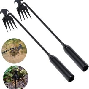 Effortless Garden Weeding Tool - 4-Tine Manganese Steel