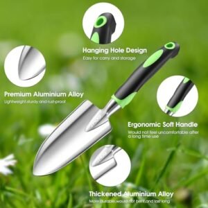 Ergonomic 3-Piece Garden Tool Set - Lightweight & Durable