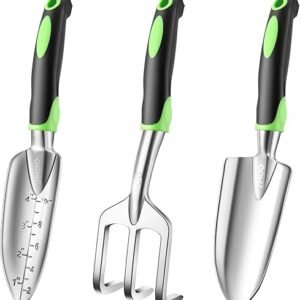 Ergonomic 3-Piece Garden Tool Set - Lightweight & Durable