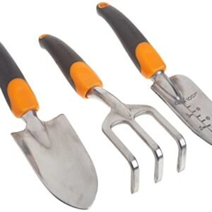 Fiskars Ergo Garden Tool Set: Effortless Weeding & Planting