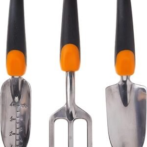 Fiskars Ergo Garden Tool Set: Effortless Weeding & Planting