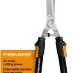 Fiskars Extendable Hedge Shears - Precision Garden Cutting Tools