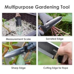 PERWIN Hori Hori Garden Knife: Versatile Weeding & Planting Tool