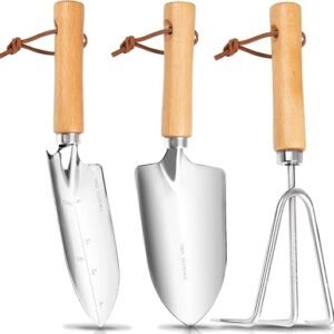 Premium 3-Piece Garden Tool Set with Tote Bag