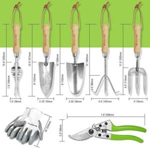 WORKPRO 7-Piece Stainless Steel Garden Tool Set